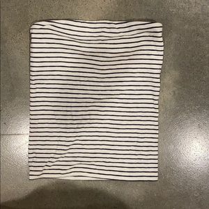 Soft stripped tube top